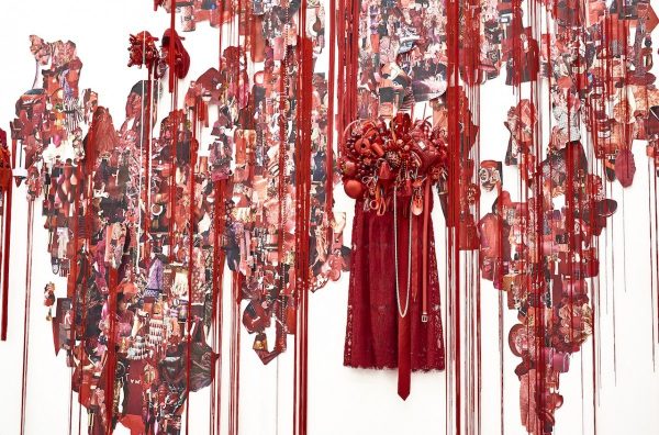 荒木由香里 Yukari Araki《Red》installation view / Mixed media / 2016　［Photo：Yoshihiro Ozaki］LOKO GALLERY